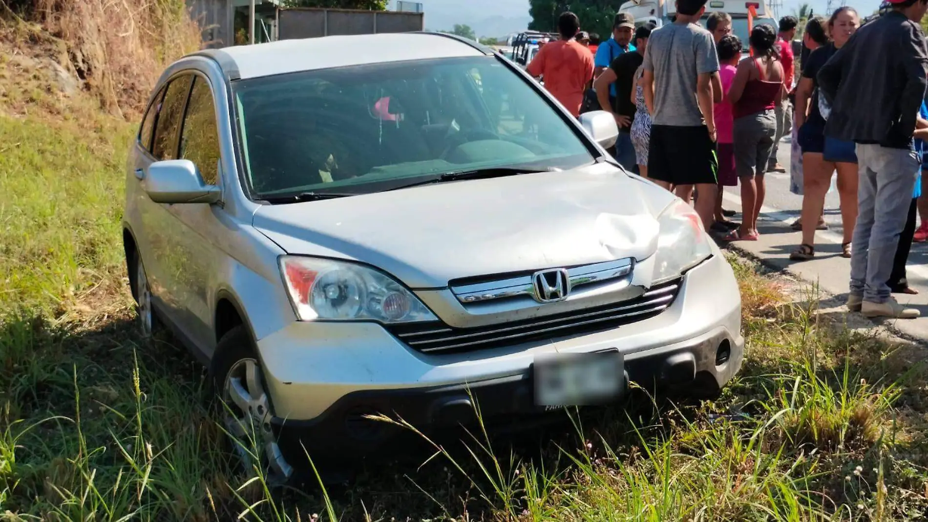 camioneta involucrada en accidente